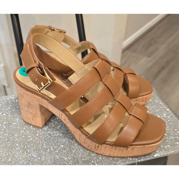 Michael Kors Reed Platform Sandal-  Cognac - Picture 7 of 8